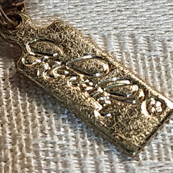 GIA FARELLA Vintage Gold Plated Chunky Chain Necklace Rhinestone Toggle - Picture 9 of 16